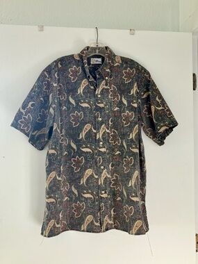 reyn spooner Paisley Short-Sleeve Button-Down Aloha Shirt